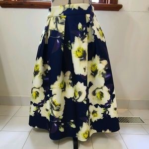 Vintage-inspired floral skirt